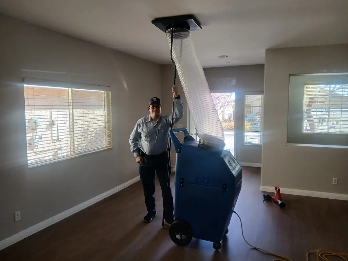Professional Dryer Vent Cleaning work inside a Menifee home